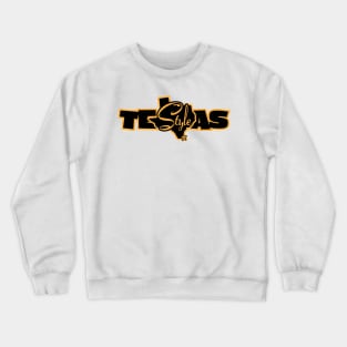 Texas Style Orange Crewneck Sweatshirt